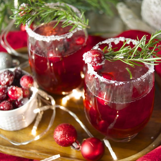 Holiday Cranberry Mocktail