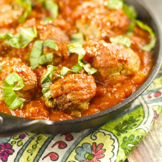 Turkey Meatballs with Tomato Sauce