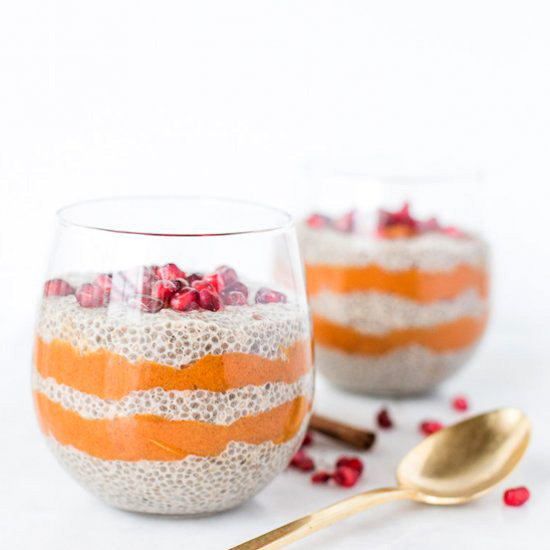 Chai-Spiced Chia Pudding Parfaits