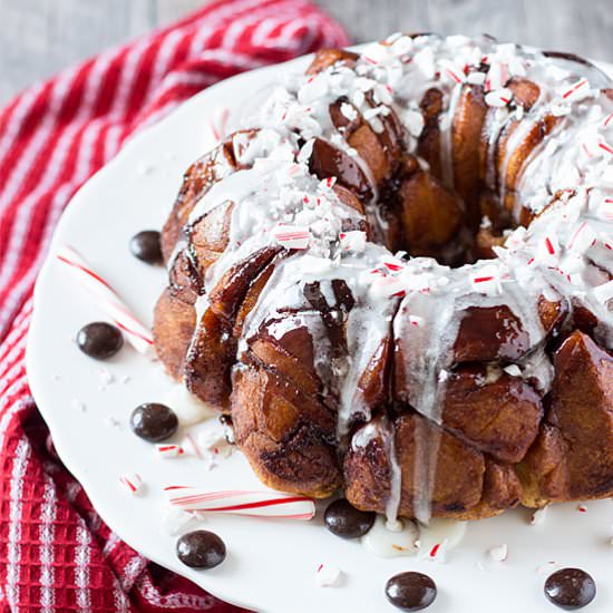 Chocolate Peppermint Monkey Bread