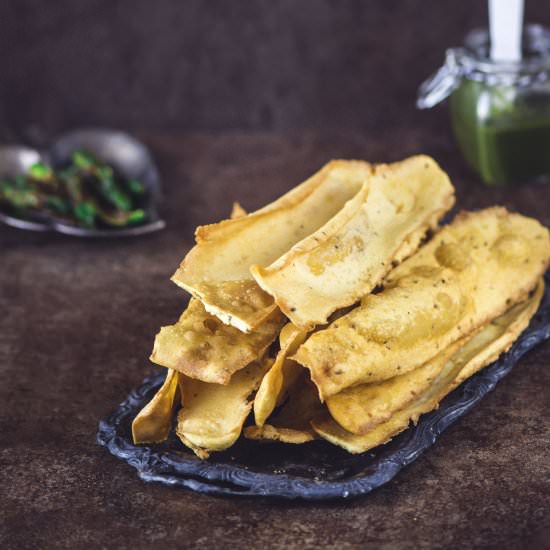 Fafda (Crispy Gram Flour Snack)