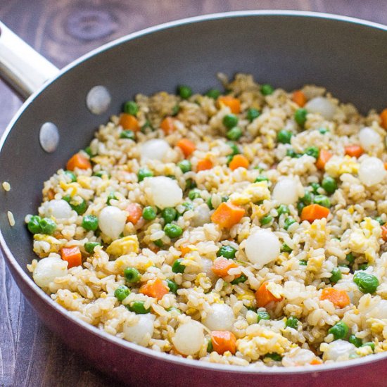 Vegetable Fried Rice (Brown Rice)