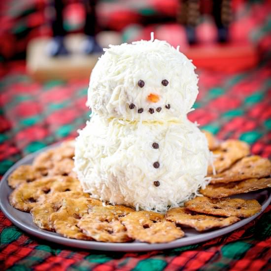 Ranch Snowman Cheeseball