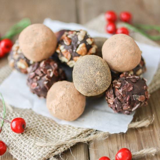 Cranberry Crunch Chocolate Truffles