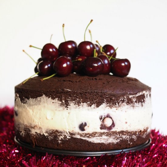 Cherry Chocolate Mud Cake