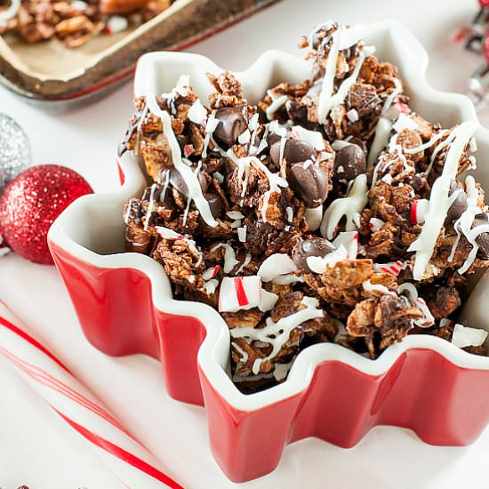 Peppermint Bark Granola