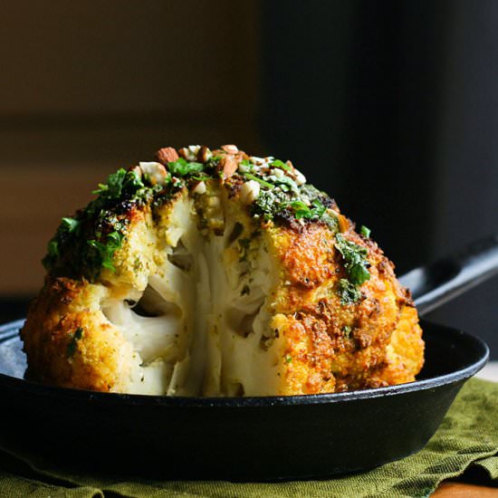 Tahini Roasted Cauliflower