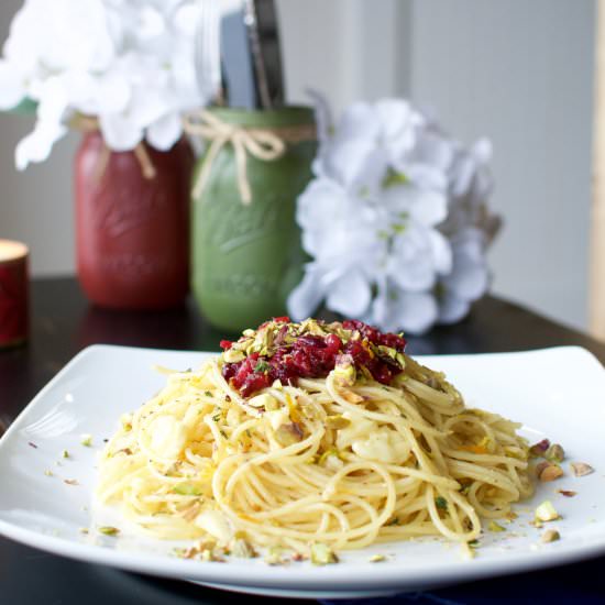 Browned Butter Brie Pasta