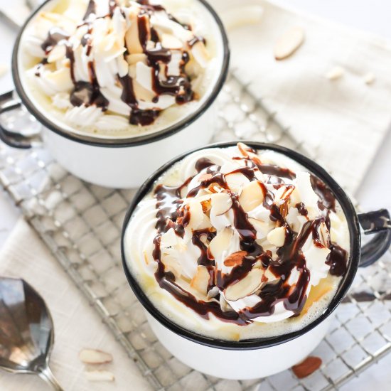 Almond Joy White Hot Chocolate