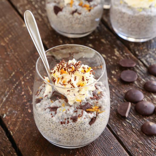 Chocolate Orange Keto Chia Pudding