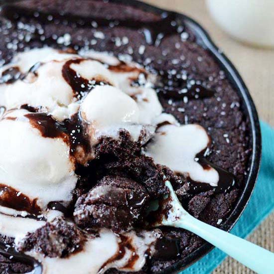 Chocolate Skillet Brownie