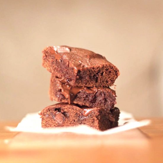 Quick Nutella Brownies