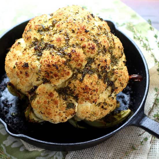 Whole Roasted Cauliflower