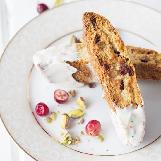 Cranberry Pistachio Biscotti