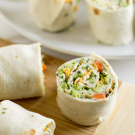 Vegetable Tortilla Roll Ups