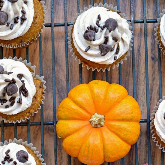 Olive Oil Pumpkin Cupcakes