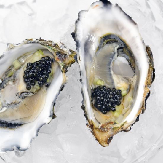 Hog Island Oysters with Caviar