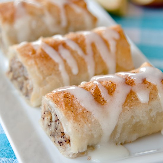 Apple Poppy Seed Strudel