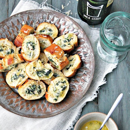 Spinach & Artichoke Stuffed Bread