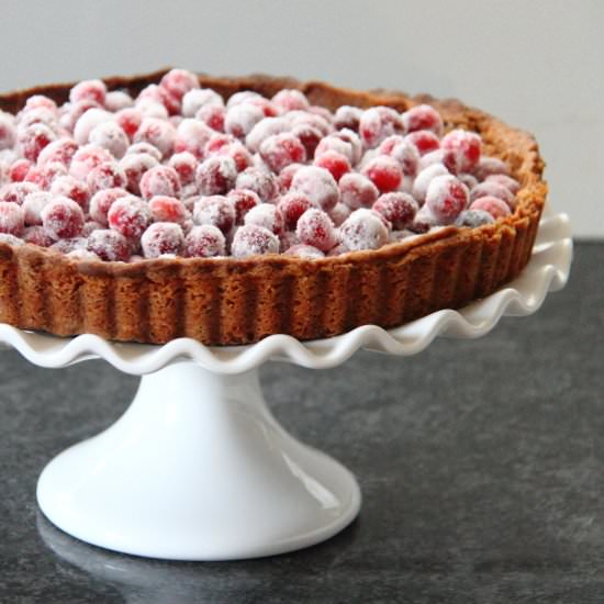 Cranberry Orange Cream Tart