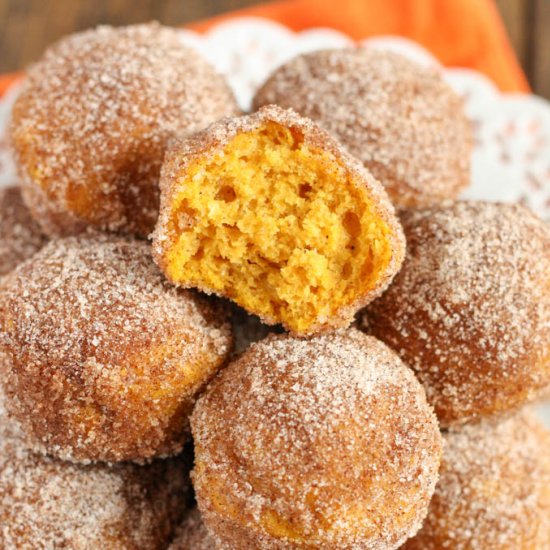 Baked Pumpkin Donut Holes