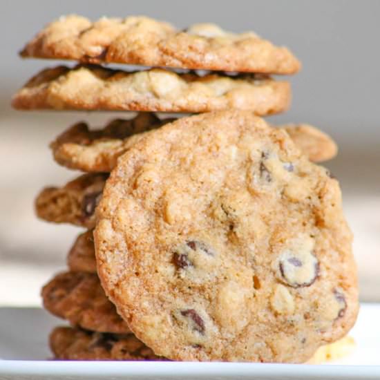 Chocolate Orange Oatmeal Cookies