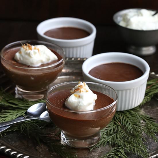 Chocolate Ginger Pots de Creme