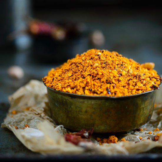 Andhra Style Peanut Chutney Powder