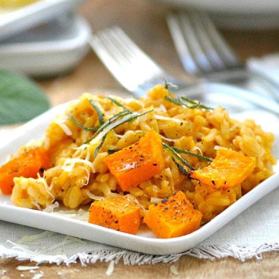 Baked Roasted Pumpkin Risotto