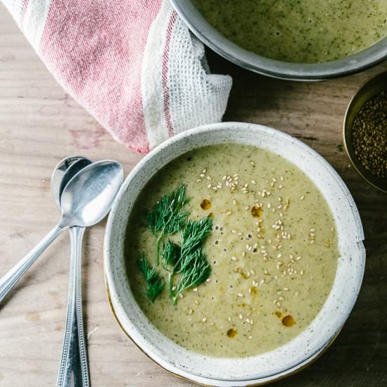 Broccoli, Dill and White Bean Soup