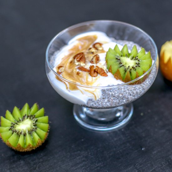 Chia Pudding with Salted Caramel