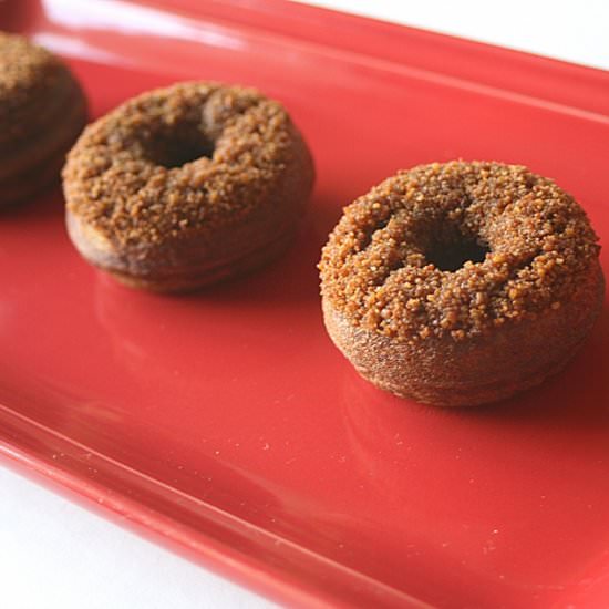 Paleo Gingersnap Mini Donuts