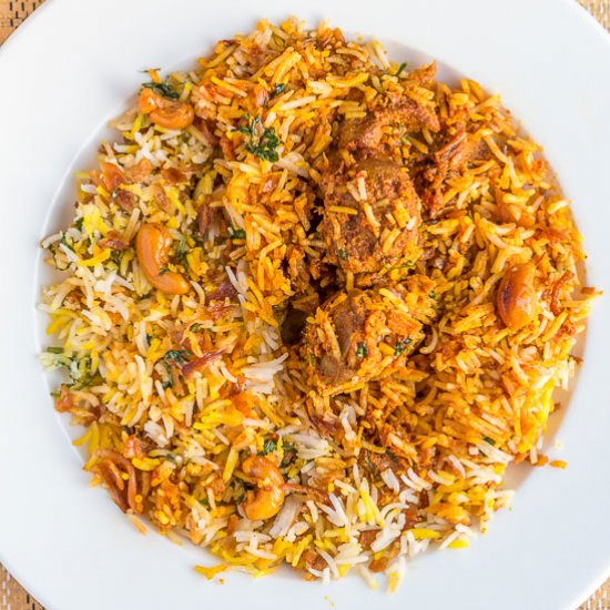 Baroda Mutton Pulao