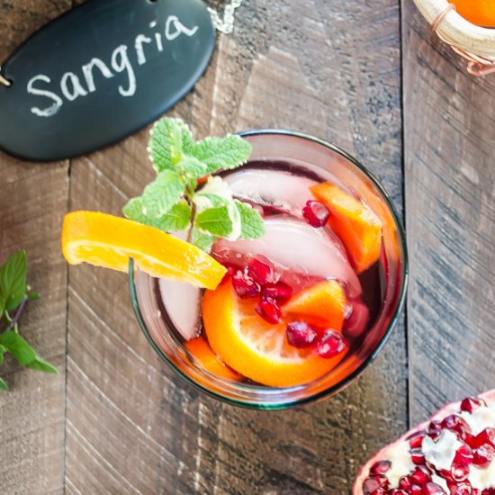 Red Sangria w/Orange & Persimmon