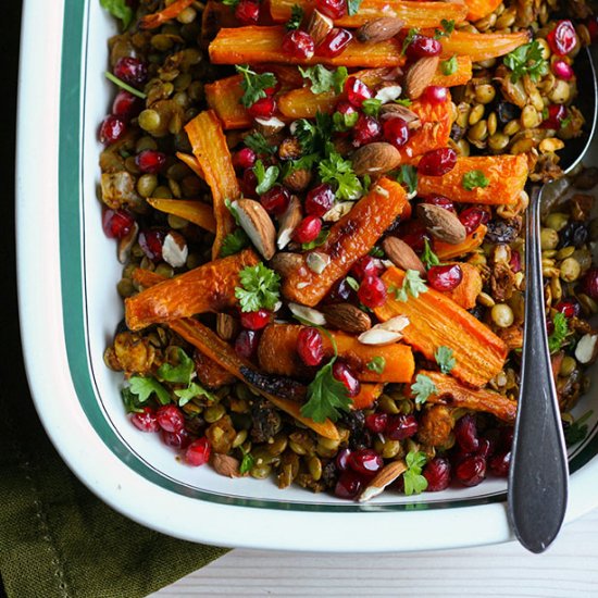 Baharat Lentils with Carrots