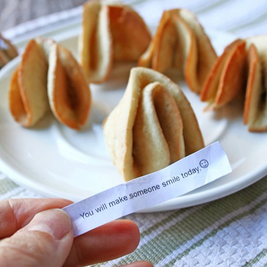 Homemade Fortune Cookies