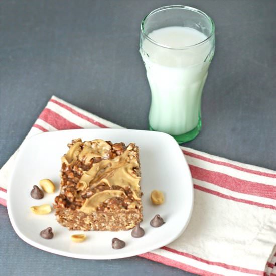 Chocolate Peanut Butter Krispy Bar