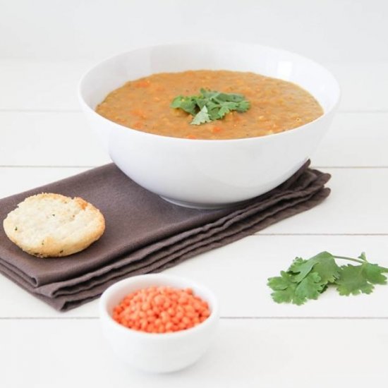 Chunky Red Lentil Soup