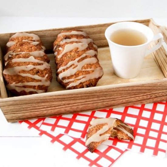 Maple-Glazed Apple Oat Cookies