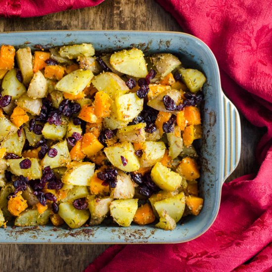 Roasted Potatoes & Butternut Squash