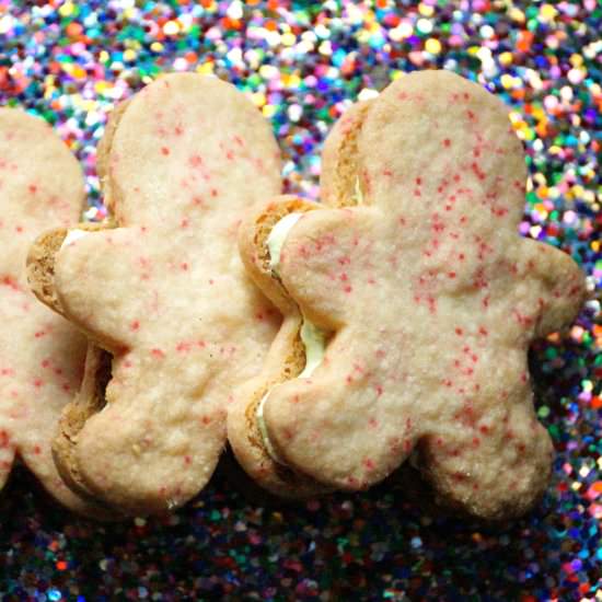 Peppermint Shortbread Cookies