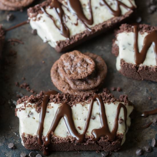 Chocolate Banana Ice Cream Bars