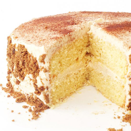 Eggnog Cake with Cinnamon Frosting