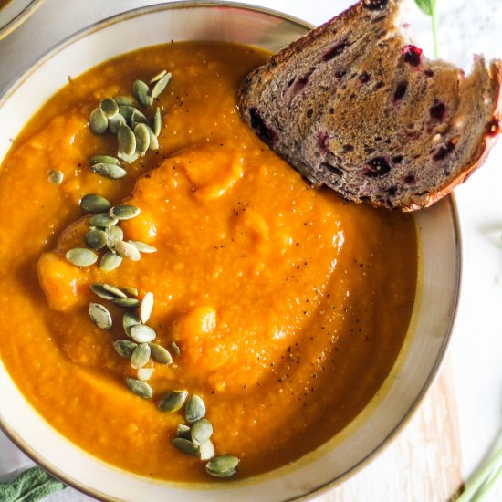 Butternut Squash and Pumpkin Soup