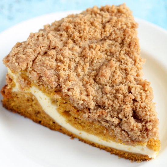 Pumpkin Cream Cheese Crumb Cake