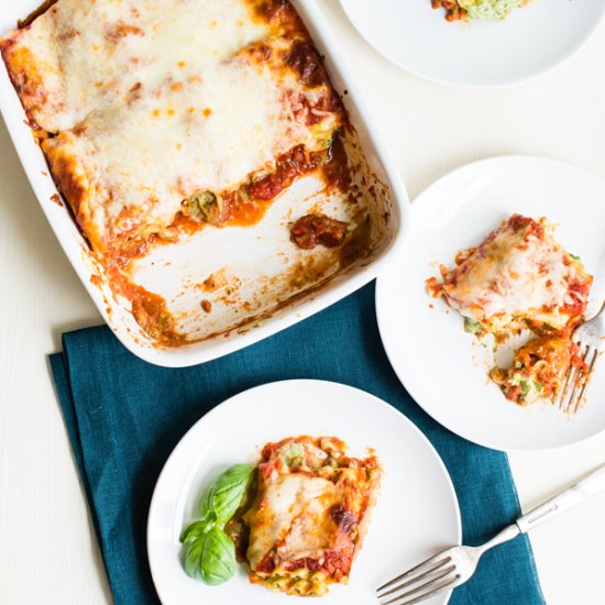 Pesto Lasagna Roll-Ups