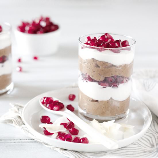 Chocolate Chia Pudding Parfaits