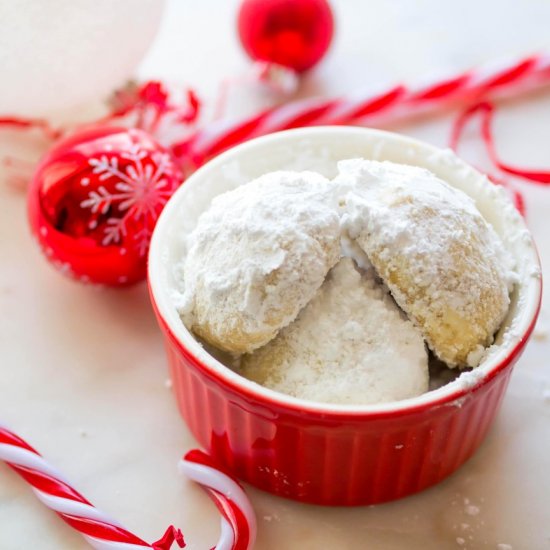 Eggless Snowball Cookie