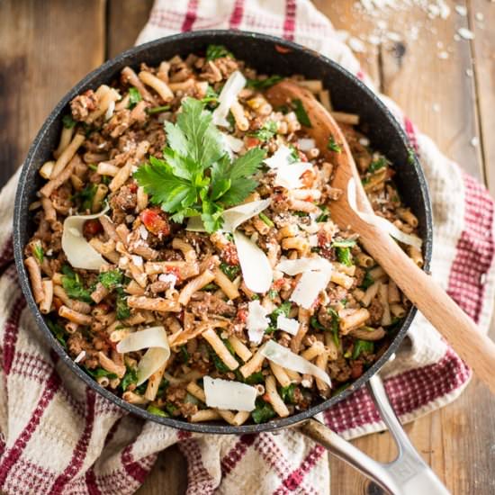 Beef and Tomato Quinoa Macaroni