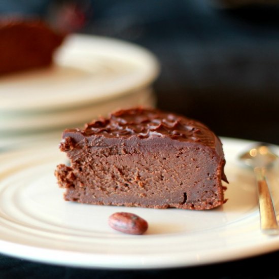 Fudge chocolate and mascarpone cake